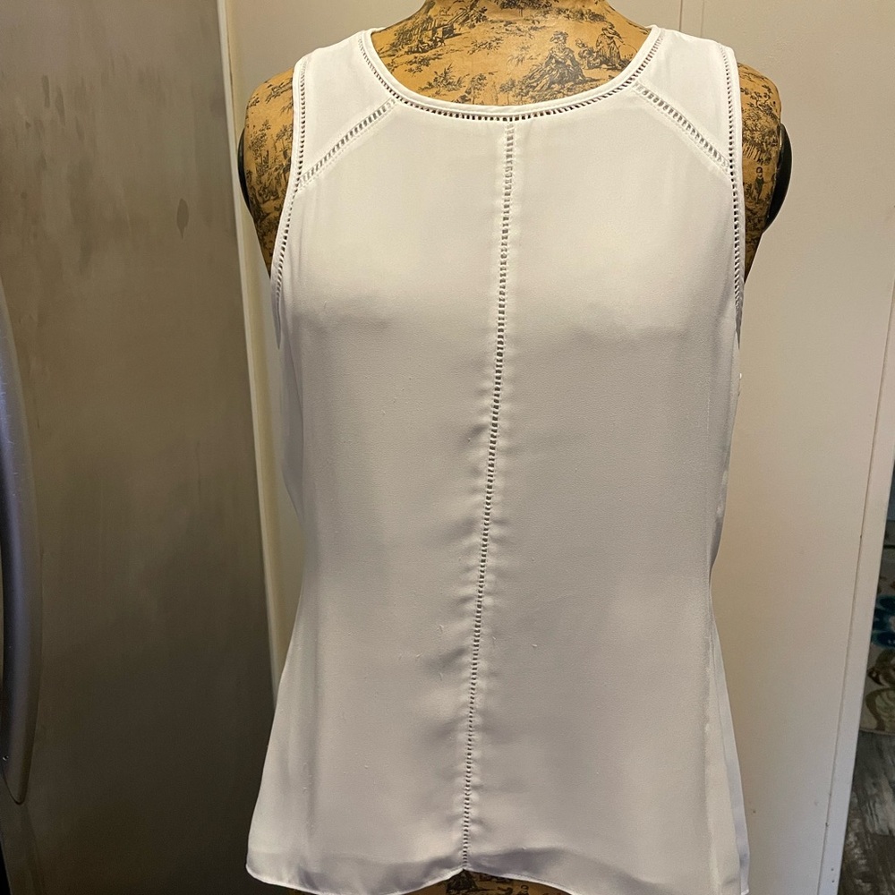 White House Black Market Ivory Tank Top